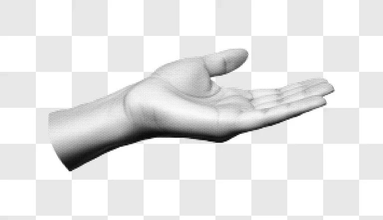 open hand reaching out for help or support edited