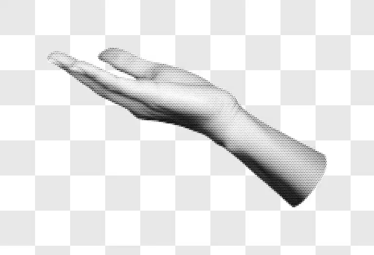 open hand reaching out in halftone style edited