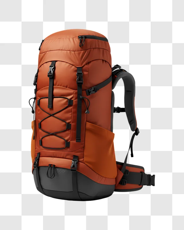 orange hiking backpack for outdoor adventures edited