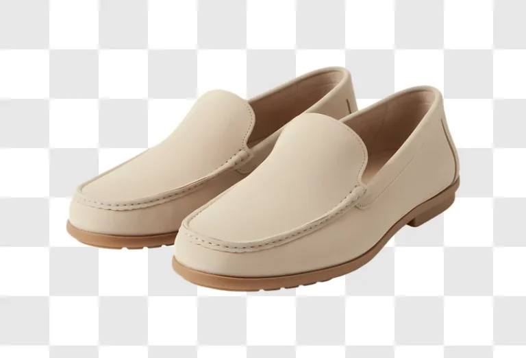pair of beige loafer shoes edited