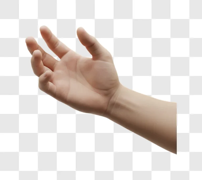 right hand open reaching out edited