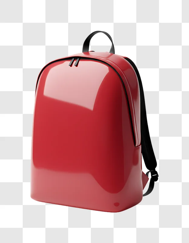 shiny red backpack for everyday use edited