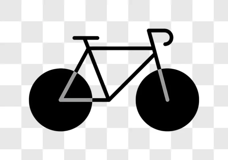 simple black bicycle icon on white background edited