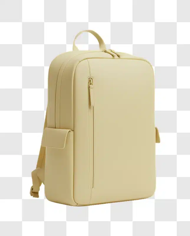 stylish beige backpack for everyday use and travel edited