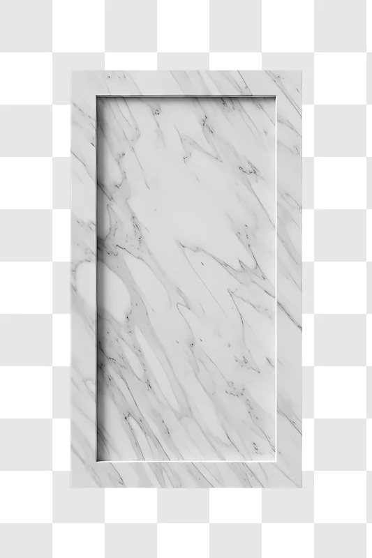 white marble recessed frame background edited