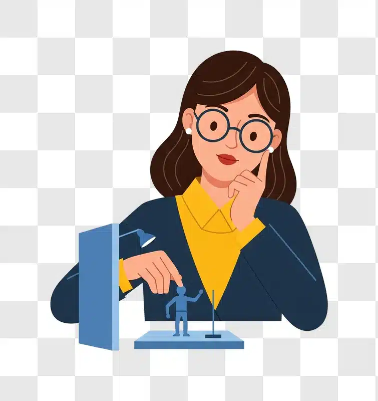 woman artist creating miniature figure with precision and focus edited