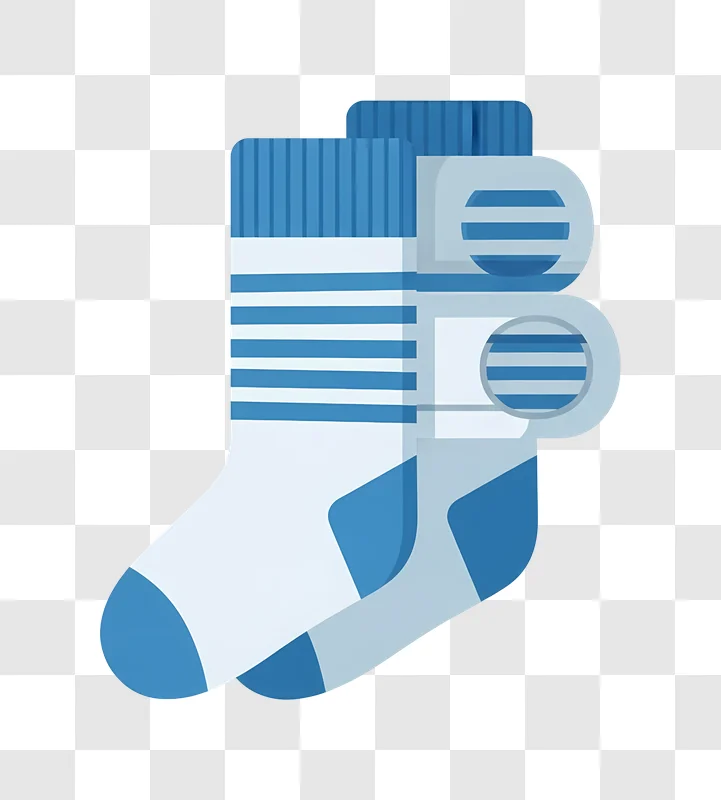 abstract blue striped socks edited
