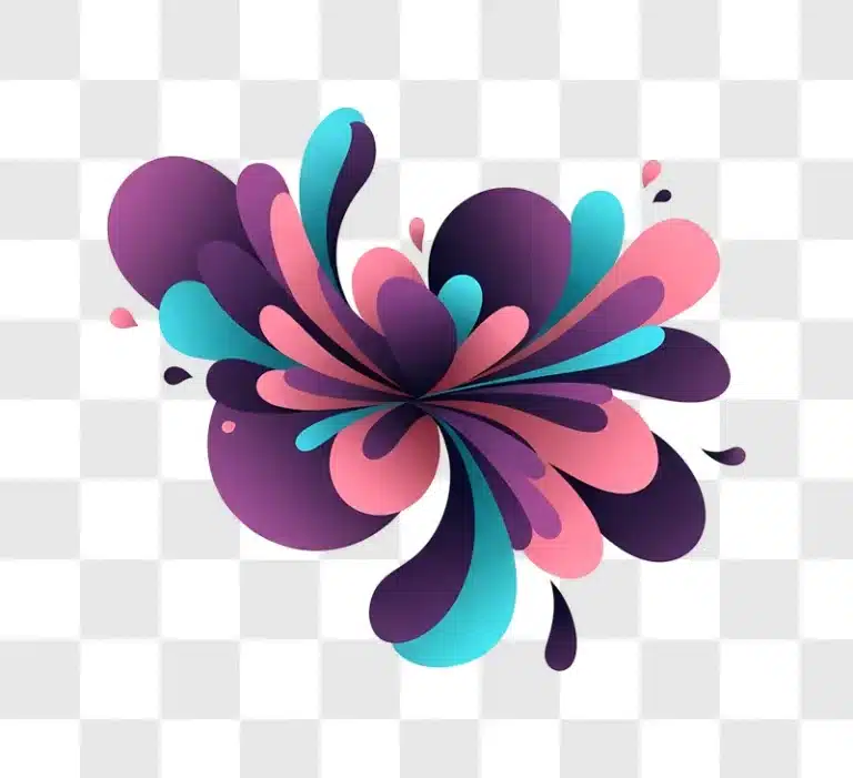 abstract colorful splash art purple pink teal edited
