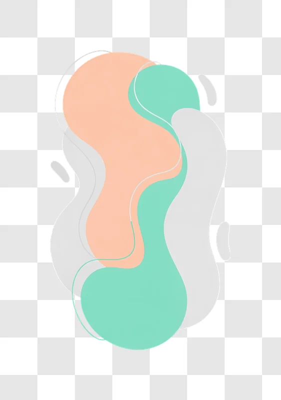 abstract flowing pastel shapes minimal design edited