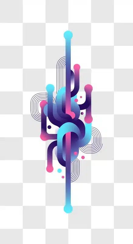 abstract gradient fluid shapes digital art edited