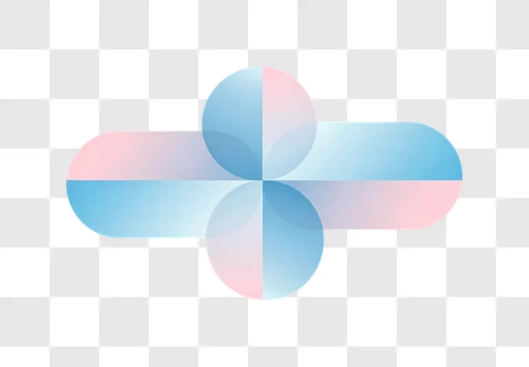 abstract gradient pastel circles and rectangles edited