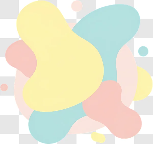 abstract pastel organic shapes edited