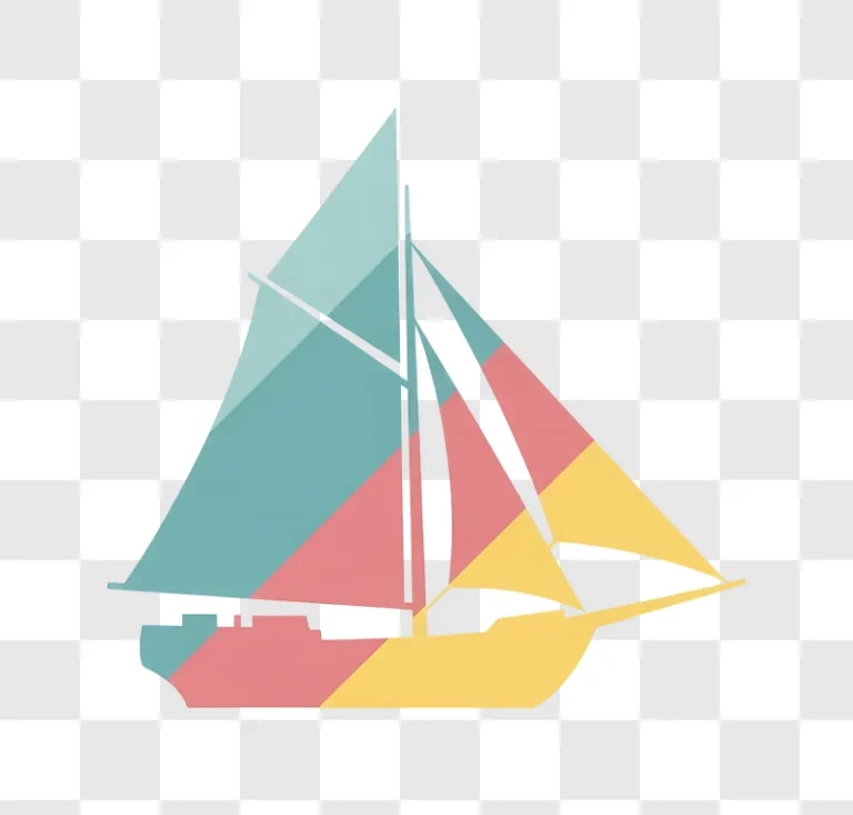 abstract sailboat geometric design edited