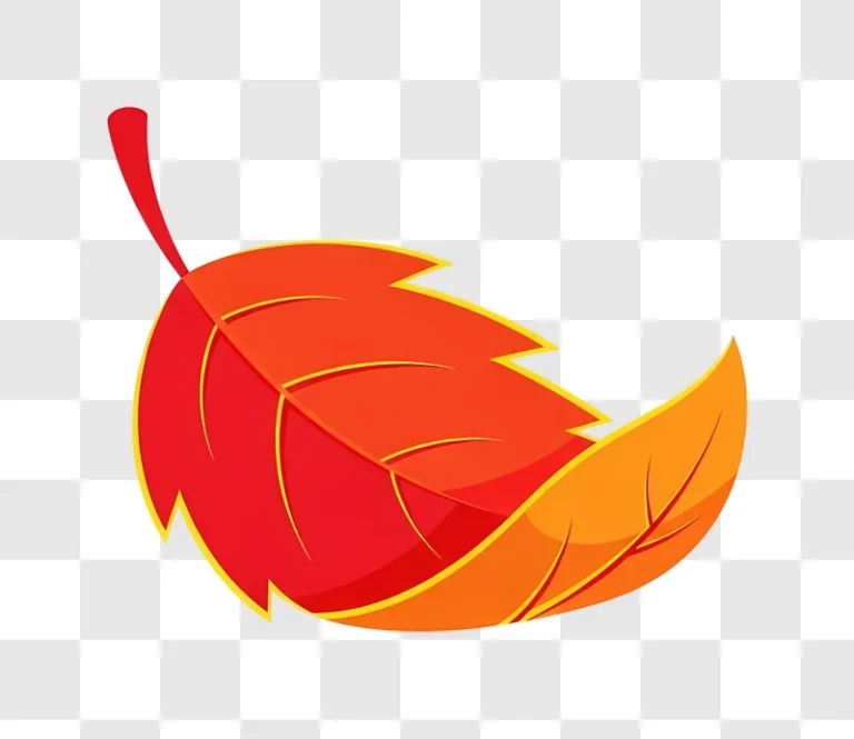 autumn leaf design red orange yellow edited