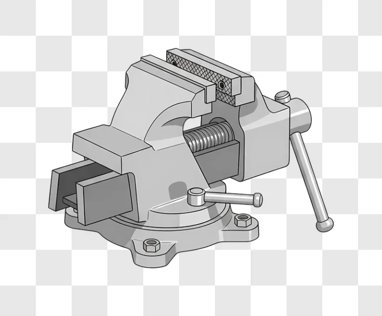 bench vise with metal jaws edited