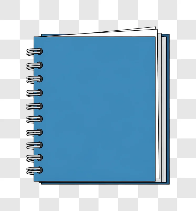 blue spiral notebook open page edited