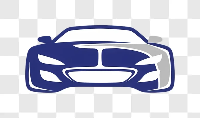 blue and grey sports car icon front view edited