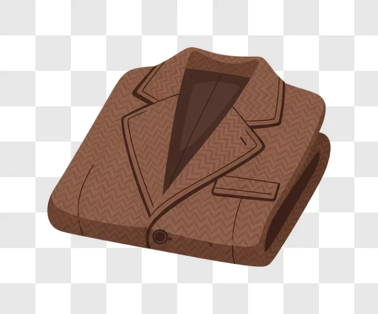 brown chevron patterned blazer folded on surface edited