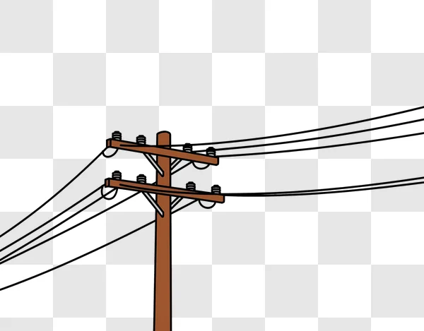 cartoon utility pole with glitch art background edited
