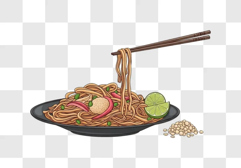 chopsticks lifting noodles on dark plate with lime edited