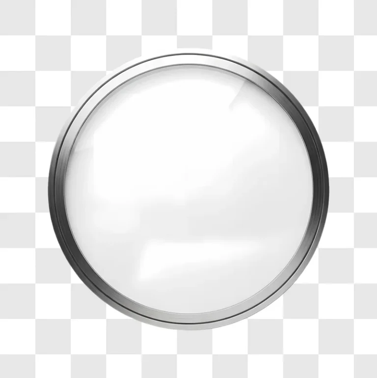 circular metal frame with blank white center edited