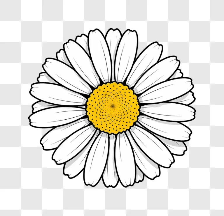 close up of a daisy flower edited