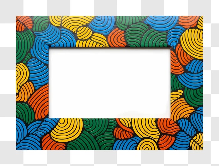 colorful abstract pattern empty photo frame edited