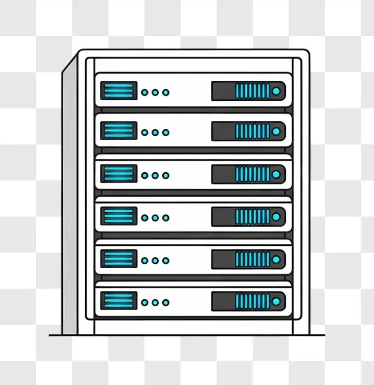 data server rack flat design icon edited