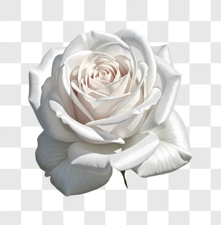 elegant white rose in full bloom edited