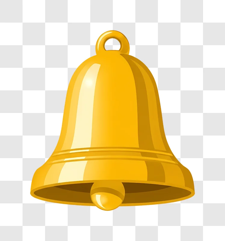 golden bell with detailed texture edited