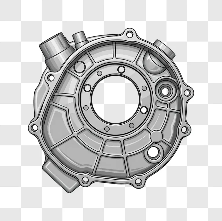 illustrated gray automotive part edited