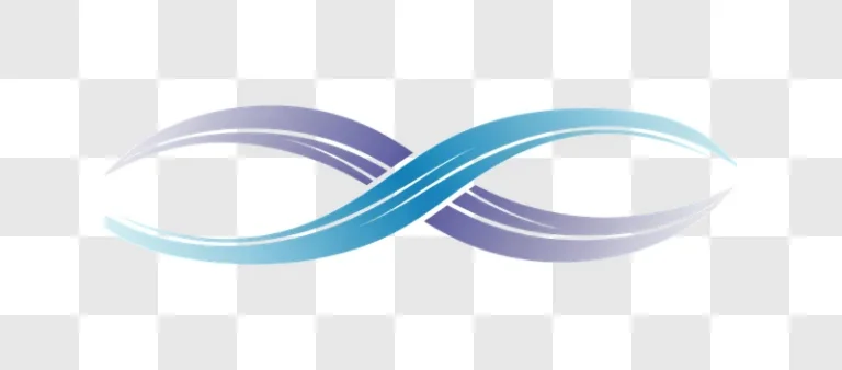 layered blue purple gradient infinity symbol edited