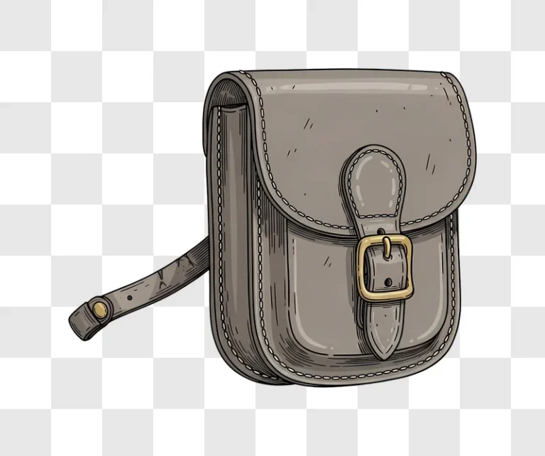 leather satchel bag with golden buckle edited