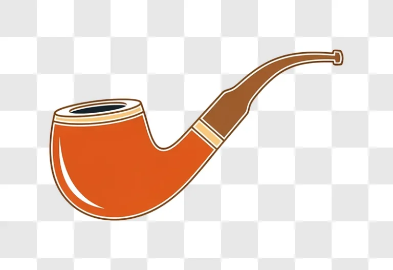 orange tobacco pipe edited