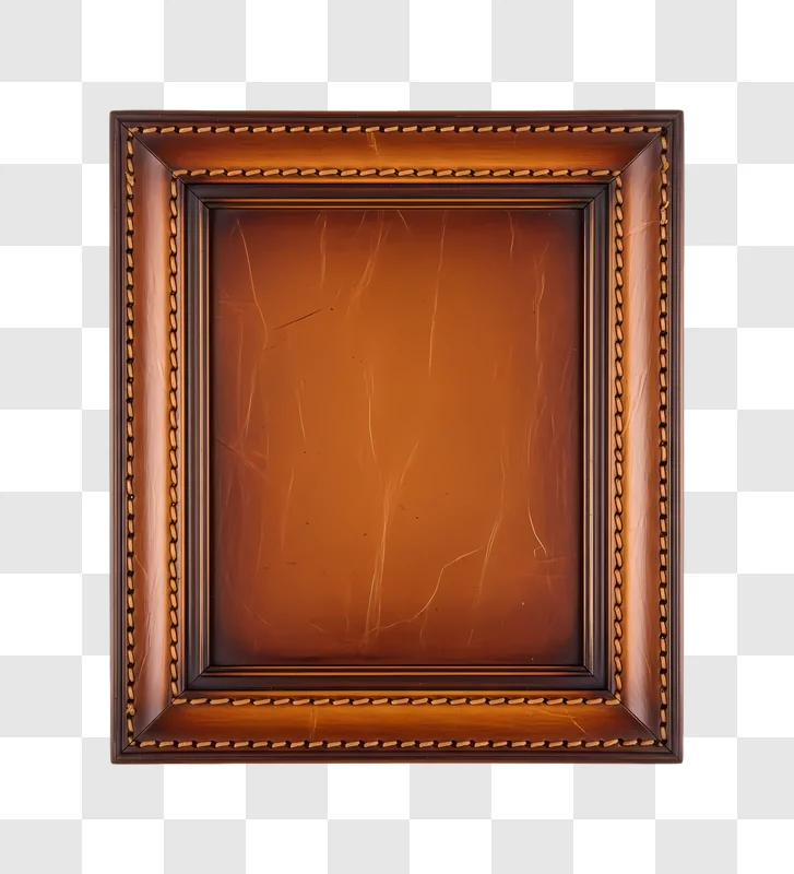 ornate distressed wood frame with textured inner panel edited