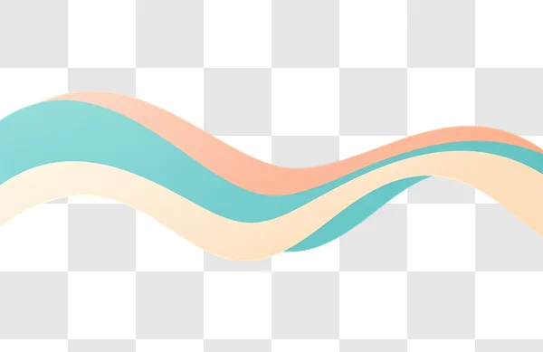 pastel abstract wavy layers with digital glitch edited