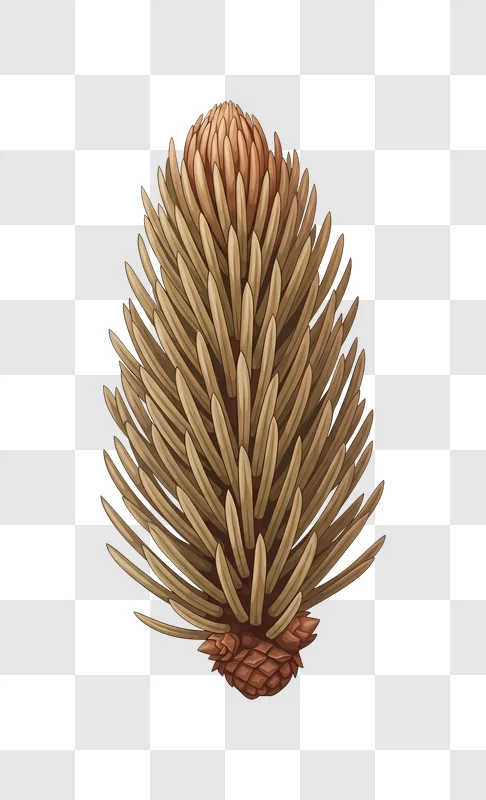 pine cone with brown spiky petals edited