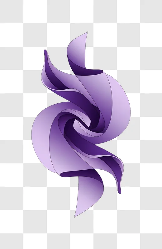 purple gradient swirl abstract on black edited