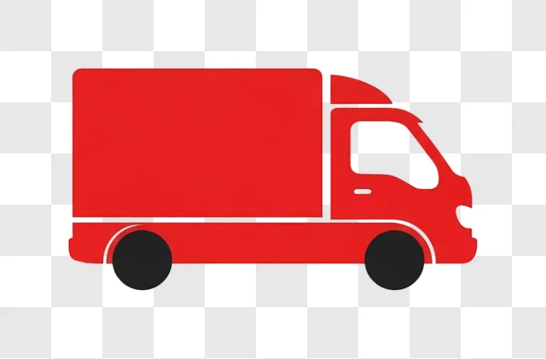 red cargo van edited