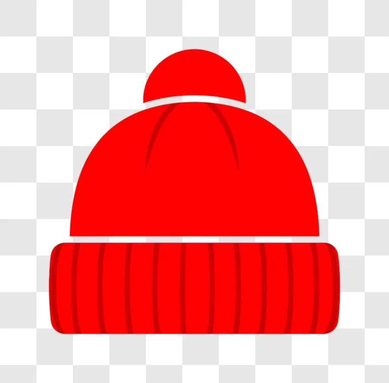 red winter beanie on two tone background edited