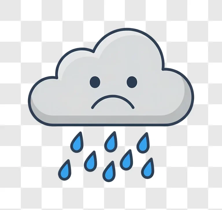 sad cartoon cloud raining blue drops edited