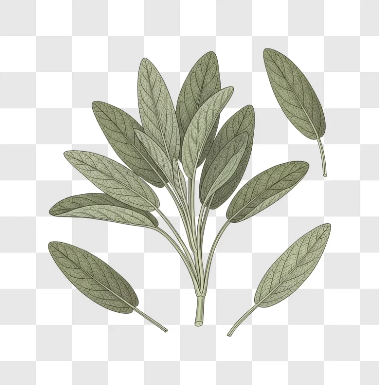 sage herb leaves on dark background edited