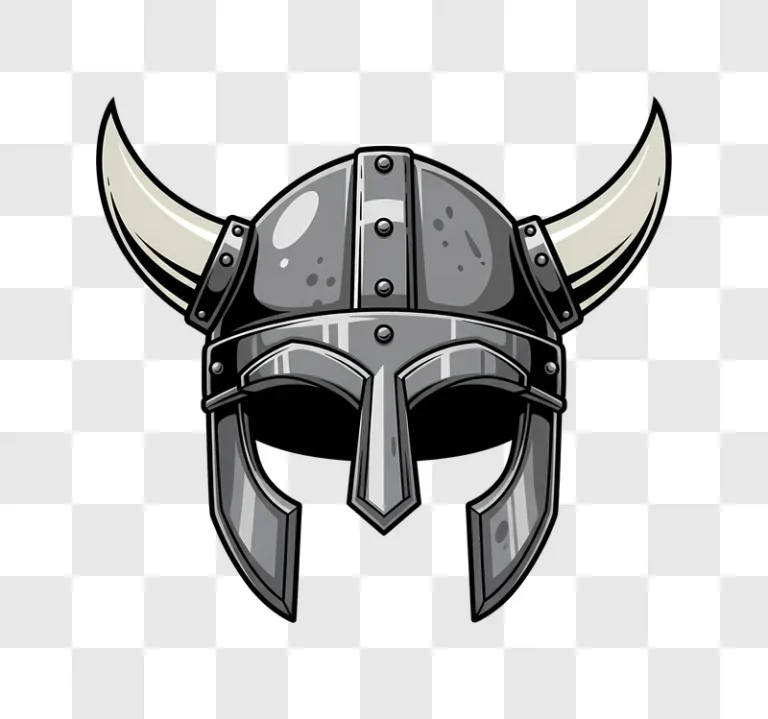 silver viking helmet with horns edited