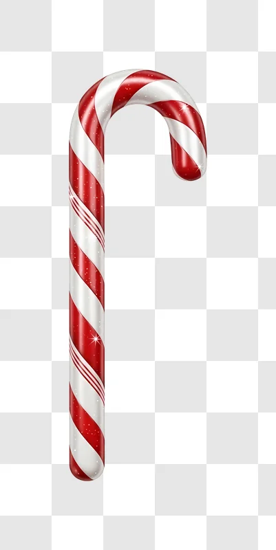 sparkling red and white candy cane edited