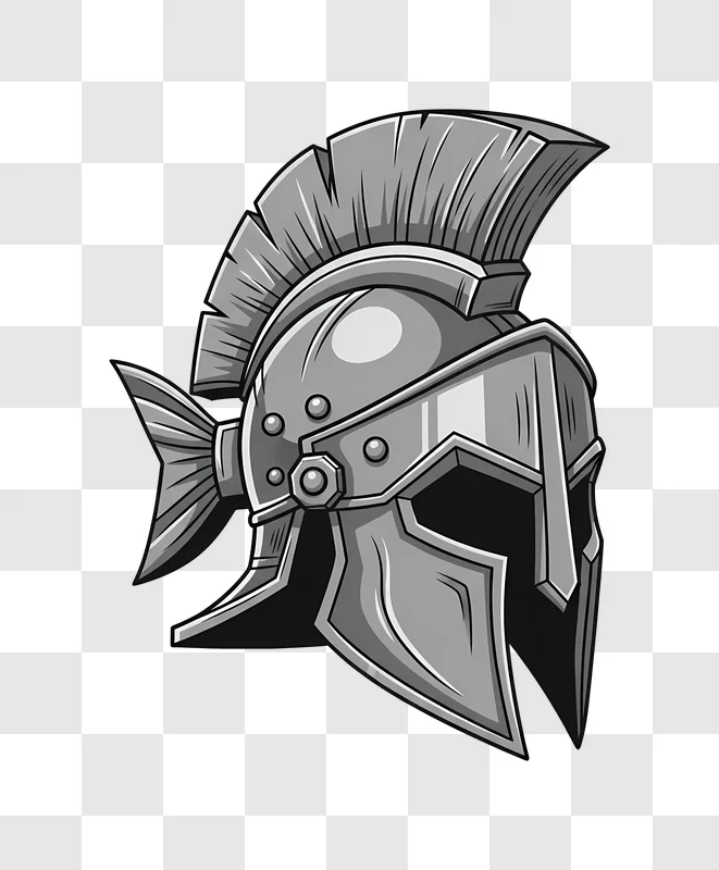 spartan helmet with fish tail design edited