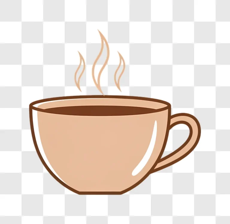 steaming coffee cup clipart edited