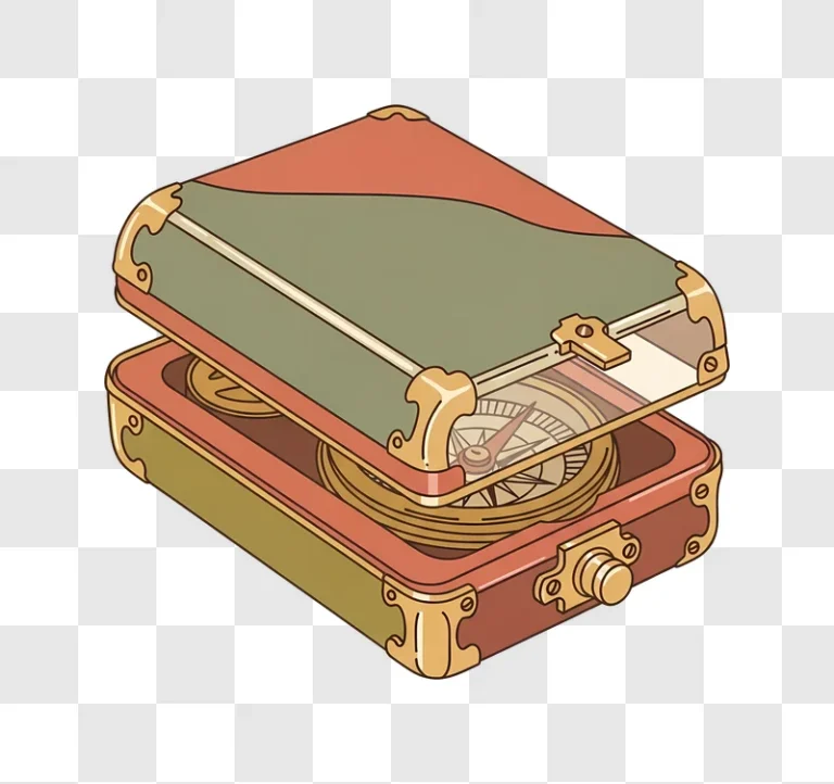 vintage compass box open display edited