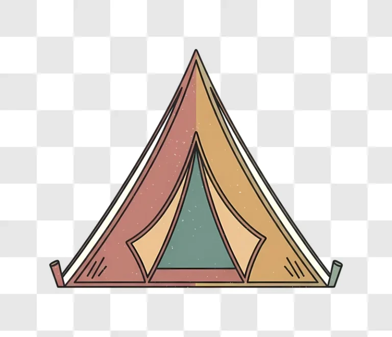 vintage style canvas tent with rolled sides edited