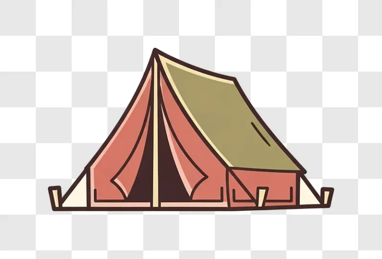 vintage tent on a rocky landscape edited