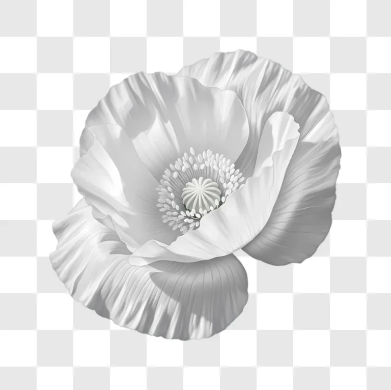 white poppy flower on dark background edited